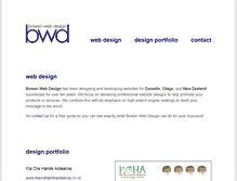 Tablet Screenshot of bowenwebdesign.co.nz